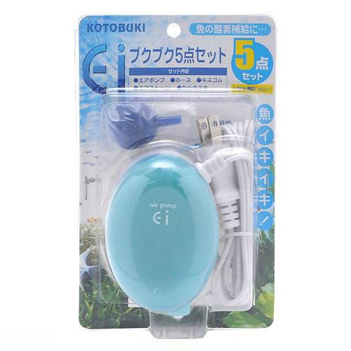 コトブキ工芸　Ｅｉ　ブクブク　５点セット　～３０ｃｍ水槽用エアーポンプ