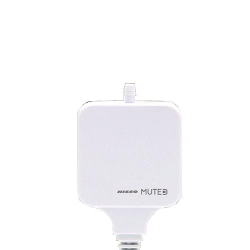 ニッソー　エアーポンプ　ＭＵＴＥ（ミュート）Ｄ　ホワイト　～４０Ｌ水槽用　小型　静音　低振動　吐出量２倍