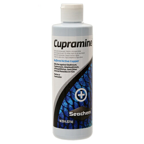 Ｓｅａｃｈｅｍ　シーケム　キュプラミン　Ｃｕｐｒａｍｉｎｅ　２５０ｍｌ　淡水・海水両用　銅　添加剤