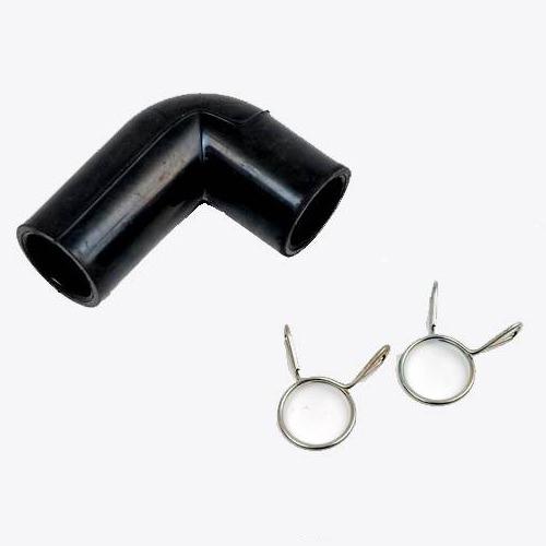 安永エアーポンプ用接続ホース（Ｌ型）内径１８ｍｍ＋接続ホースバンド（２個）