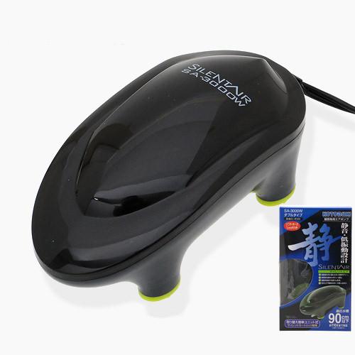 コトブキ工芸　サイレントエア　ＳＡ－３０００Ｗ　エアポンプ　～９０ｃｍ水槽　吐出口　ダブル