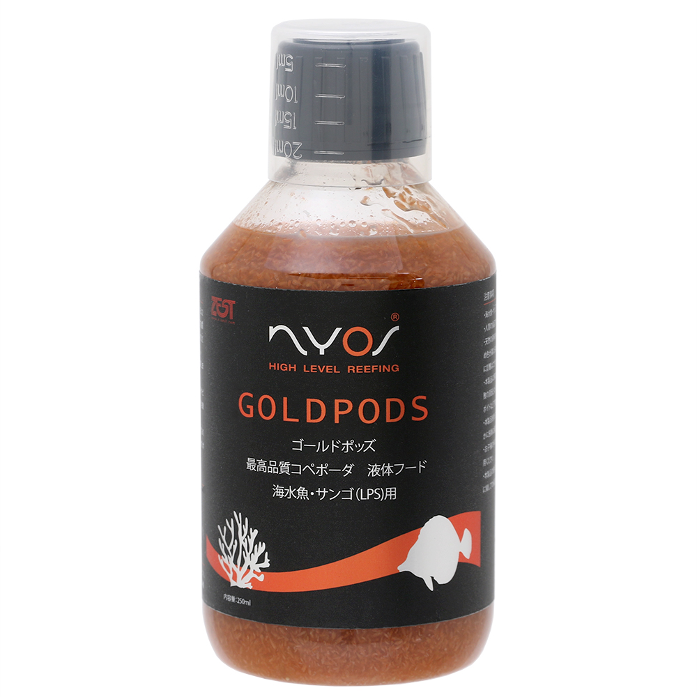 ＺＥＳＴ　ＮＹＯＳ　ＧＯＬＤＰＯＤＳ　コペポーダ　２５０ｍｌ　液体フード　常温保存可能　ＬＰＳ　海水魚