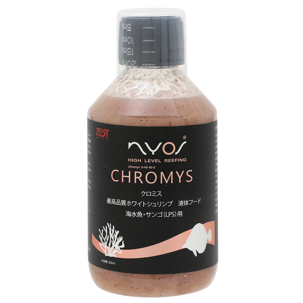 ＺＥＳＴ　ＮＹＯＳ　ＣＨＲＯＭＹＳ　ホワイトシュリンプ　２５０ｍｌ　液体フード　常温保存可能　ＬＰＳ　海水魚