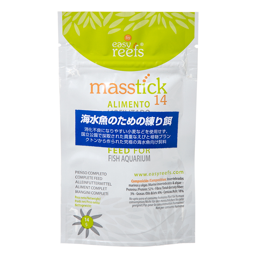 ｅａｓｙ　ｒｅｅｆｓ　Ｍａｓｓｔｉｃｋ　１４ｇ　固着フード　練り餌　海水魚　サンゴ用