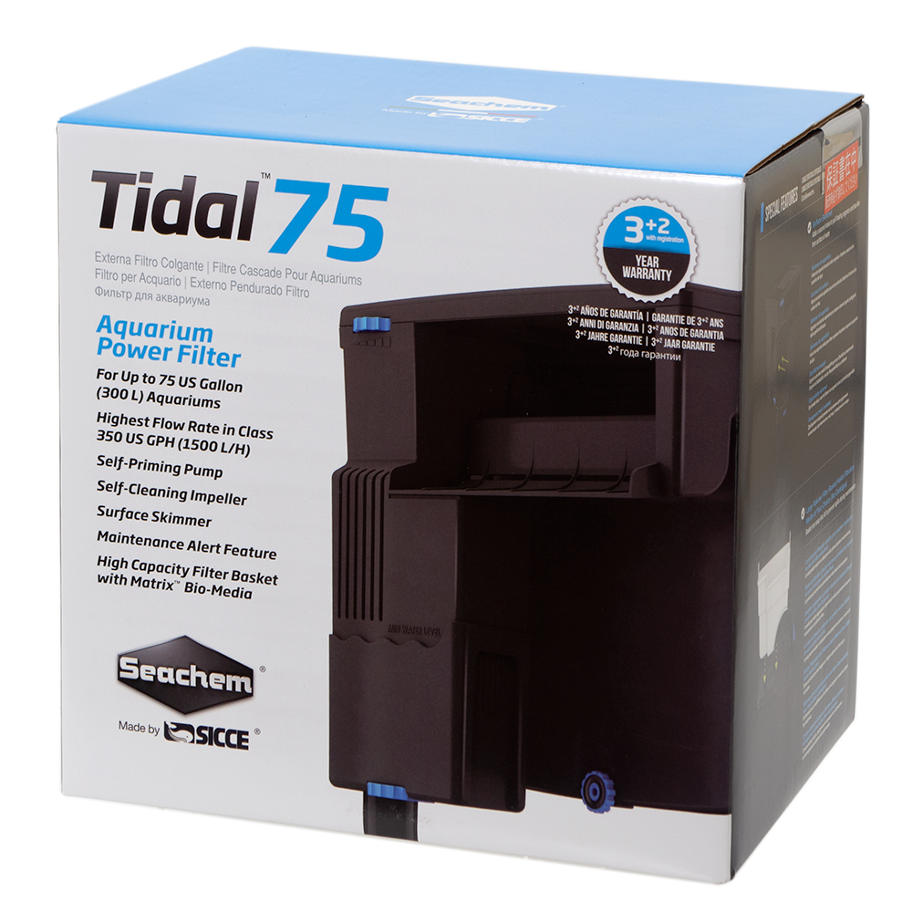 Ｓｅａｃｈｅｍ　シーケム　外掛けフィルター　Ｔｉｄａｌ　７５　～３００Ｌ　水槽　アクアリウム