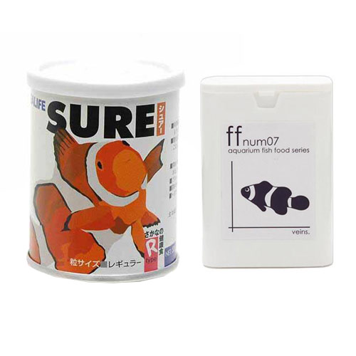 マリンテック　シーライフ　シュアー　Ｒ　５５ｇ＋海水魚用フード　「ｆｆ　ｎｕｍ０７」　４０ｍＬ　粒径１．３ｍｍ