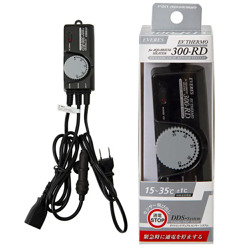 エヴァリス　ＥＶサーモスタット　３００－ＲＤ　水槽