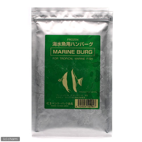 冷凍★ＭＡＲＩＮＥ　ＢＵＲＧ（マリンバーグ）　８０ｇ　海水魚用ハンバーグ　別途クール手数料　常温商品同梱不可