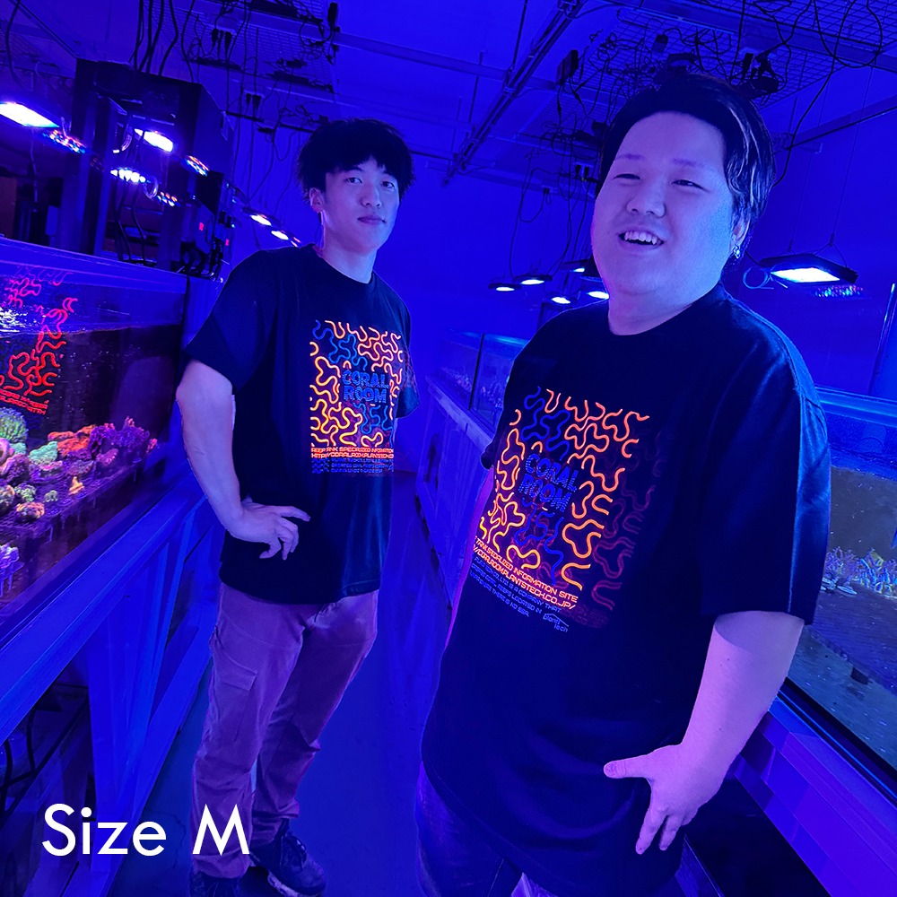 ＣＯＲＡＬ　ＲＯＯＭ　脳サンゴ蛍光　Ｔシャツ　Ｍ