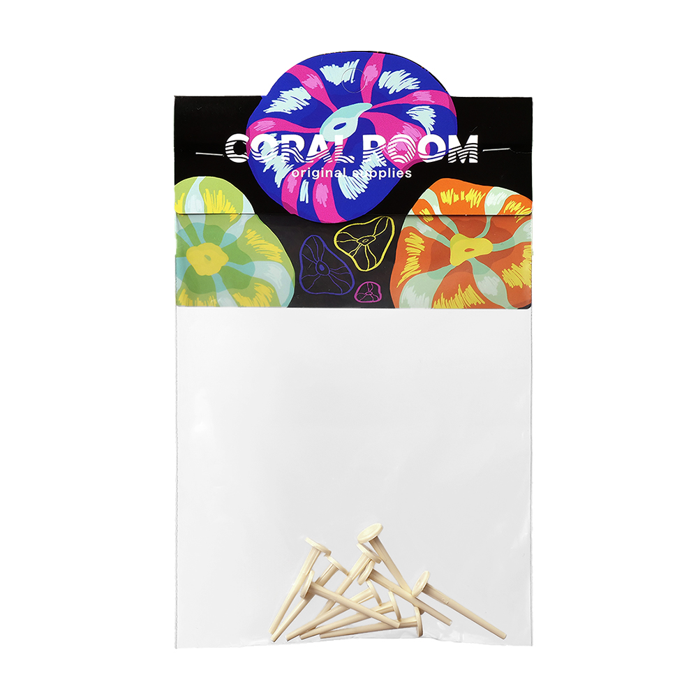 コーラルフラグプラグ　コーラルホワイト　Ｓサイズ（Φ１０ｍｍ）　１０本入り