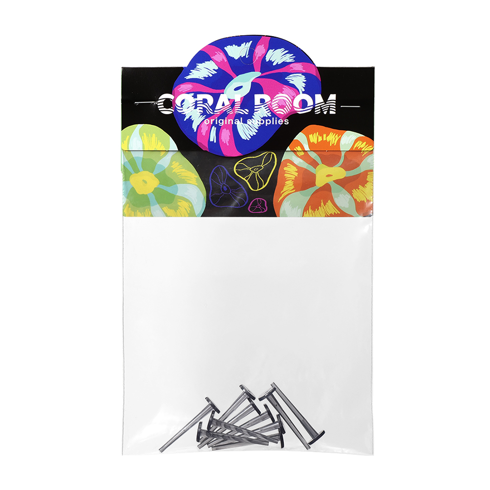 コーラルフラグプラグ　クリアグレー　Ｓサイズ（Φ１０ｍｍ）　１０本入り