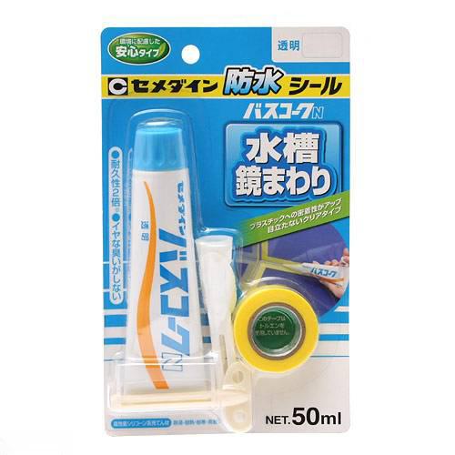 セメダイン防水シール　バスコークＮ透明　５０ｍｌ